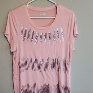 Apt. 9 Sequin Tunic Women's Sz Medium Pink